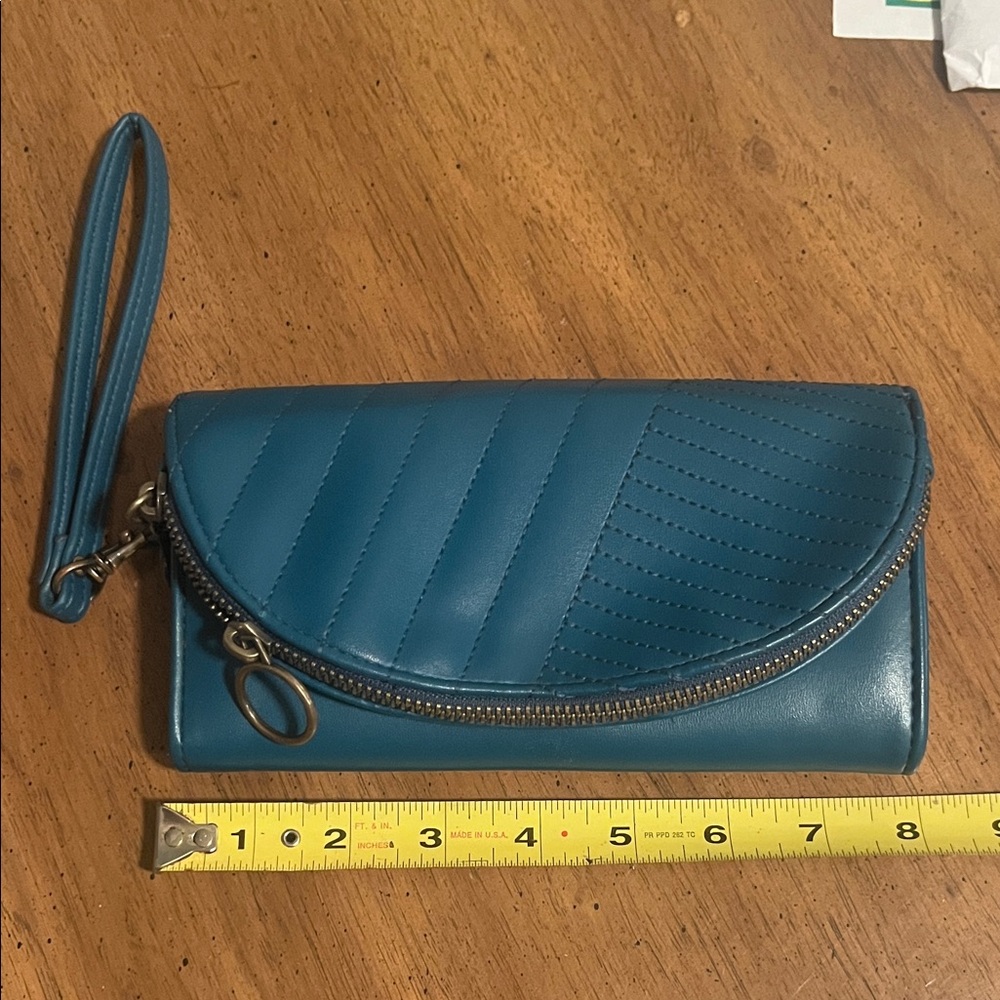 Tourqoise Quilted Women's Clutch
